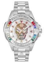 Philipp Plein PWNAA0422 The $kull Genderless horloge 41 mm, Nieuw, Overige merken, Staal, Staal