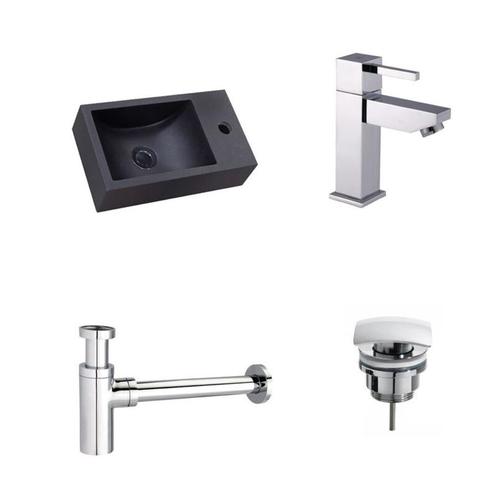Sani Royal Quartz Zwart Fonteinset Mini met, Tuin en Terras, Waterpartijen en Fonteinen