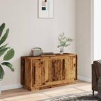 vidaXL Dressoir 102x35x55 cm bewerkt hout oud houtkleurig, Huis en Inrichting, Kasten | Dressoirs, Verzenden, Nieuw, Overige houtsoorten
