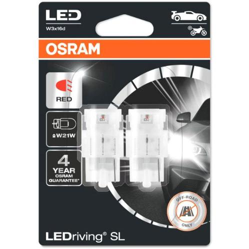 Osram W21W LEDriving SL Red 7505DRP-02B Autolampen, Auto-onderdelen, Verlichting, Nieuw, Ophalen of Verzenden