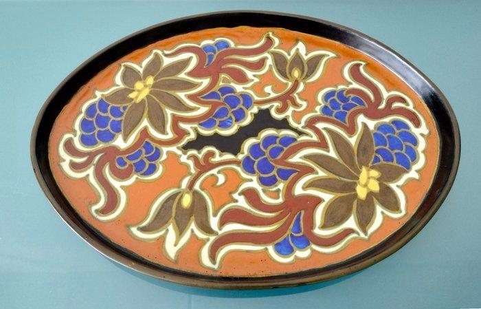 Plateelbakkerij Zuid Holland, Gouda - Schaal - Ovaal -, Antiek en Kunst, Kunst | Designobjecten