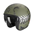 Scorpion Belfast Evo Nevada Mat Groen Zilver Jet Helm, Jethelm, S, Nieuw met kaartje, Overige merken