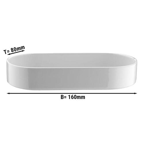 GGM Gastro | (12 stuks) PERA Wit - Schaal/bord - ovaal - |, Huis en Inrichting, Keuken | Servies, Effen, Nieuw, Bord(en), Verzenden