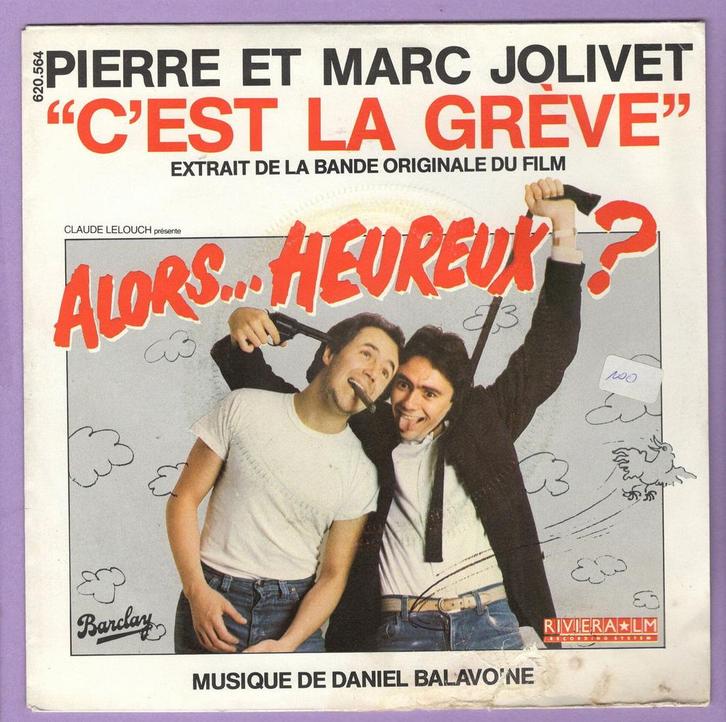 Pierre & Marc Jolivet – Cest La Grève / Don Quichotte Du Nu, Cd's en Dvd's, Vinyl Singles, Ophalen of Verzenden