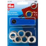 10x Prym zeilring en zeilkous set 14mm Vernikkeld Blisterver, Doe-het-zelf en Verbouw, Ophalen of Verzenden, Nieuw, Zeil