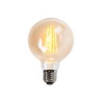 E27 dimbare LED lamp G95 goud 5W 450 lm 2200K, Nieuw