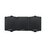 Opbouw Wandcontactdoos 3-voudig | IP55 - Zwart, Ophalen of Verzenden, Nieuw, Schakelaar