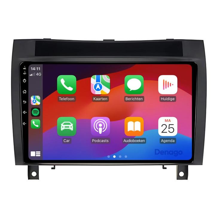 Mercedes SLK CarPlay autoradio 2004 t/m 2010 Denago DNG-A40, Auto diversen, Autoradio's, Ophalen of Verzenden