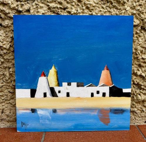Salvatore Magazzini (1955) - Saline in Sicilia, Antiek en Kunst, Kunst | Schilderijen | Modern