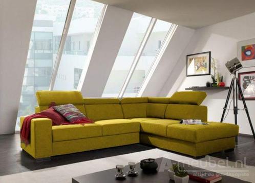 Hoekbank Raalte - hoekbanken - Geel, Huis en Inrichting, Banken | Sofa's en Chaises Longues, Nieuw, Stof