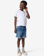 HEMA Kindershort jogdenim middenblauw, Verzenden, Nieuw