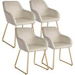 Eetkamerstoel Jeane, fluweellook, sledeonderstel - Fluweello, Huis en Inrichting, Stoelen, Verzenden, Nieuw