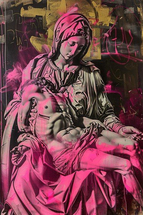 Dine Chanima (XX-XXI) - (XXL) Giant Graffiti Of Mourning, Antiek en Kunst, Kunst | Designobjecten