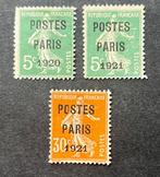 Frankrijk 1920/1921 - Frankrijk vooraf afgestempeld Poste, Postzegels en Munten, Gestempeld