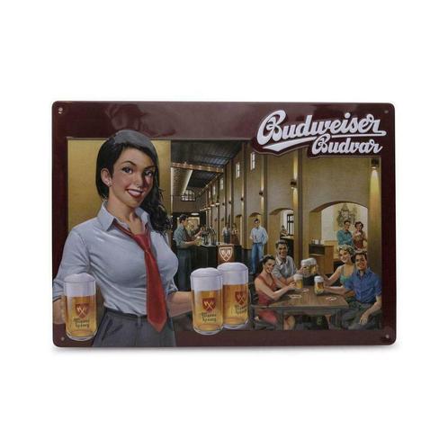 budweiser budvar reclamebord, Verzamelen, Merken en Reclamevoorwerpen, Nieuw, Verzenden