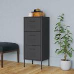 vidaXL Opbergkast 42,5x35x101,5 cm staal antracietkleurig, Huis en Inrichting, Kasten | Overige, Verzenden, Nieuw