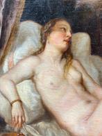 European school (XIX), After Tiziano - Danae y la lluvia de, Antiek en Kunst
