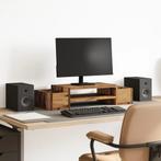 vidaXL Monitorstandaard met opbergruimte 70x27x15 cm hout, Verzenden, Nieuw