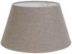 2dekans | Light & Living - Lampenkap DARK LINEN - 25x18x14cm, Ophalen of Verzenden, Zo goed als nieuw, Grijs