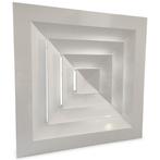 Vierkant plafondrooster met vast uitblaaspatroon 225x225mm, Doe-het-zelf en Verbouw, Ventilatie en Afzuiging, Verzenden, Nieuw