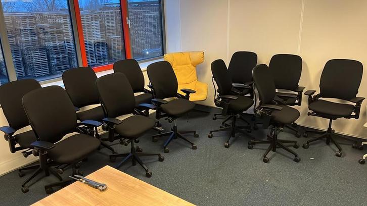 Steelcase Leap V2 Zwart, Refurbished Bureaustoel, Huis en Inrichting, Bureaustoelen, Bureaustoel, Zwart, Zo goed als nieuw, Ergonomisch