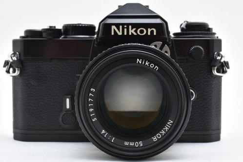 Nikon FE black + Ai-s 1.4/50mm Single lens reflex camera, Audio, Tv en Foto, Fotocamera's Analoog