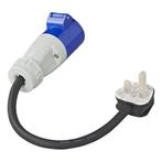 ProPlus Verloopkabel - 40 cm - UK stekker naar CEE - IP44..., Ophalen of Verzenden, Nieuw