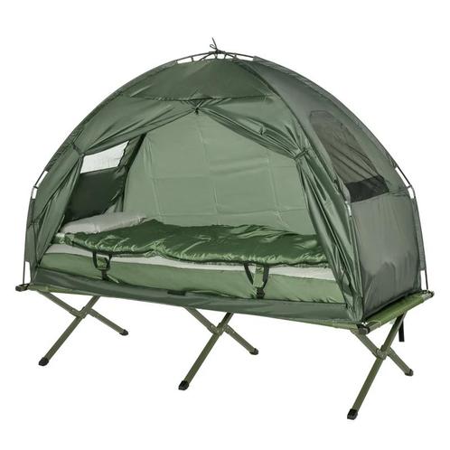 TRUUSK Camping Tent Set Met Kampeerbed, Slaapzak En Matras D, Caravans en Kamperen, Overige Caravans en Kamperen, Nieuw, Verzenden
