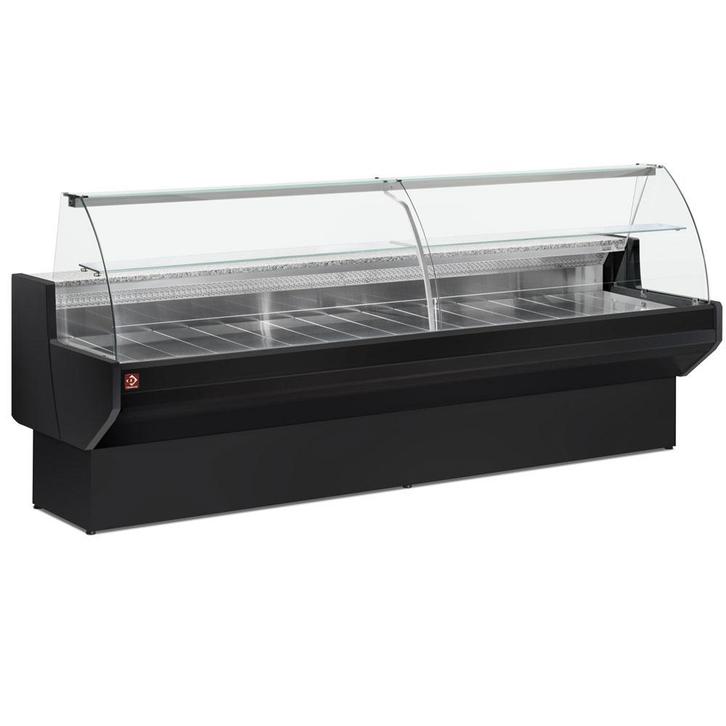 Gekoelde vitrinetoonbank met gebogen ruiten, met reserve - Z, Zakelijke goederen, Horeca | Keukenapparatuur, Koelen en Vriezen