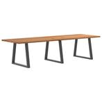 vidaXL Eettafel rechthoekig 320x100x74 cm massief eikenhout, Verzenden, Nieuw