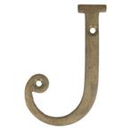 Letter groot J, brons antiek, Huis en Inrichting, Woonaccessoires | Overige, Nieuw, Ophalen of Verzenden