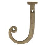 Letter groot J, brons antiek, Huis en Inrichting, Woonaccessoires | Overige, Ophalen of Verzenden, Nieuw