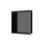 Inbouwnis Luca Sanitair 30x30x6,5cm RVS Gunmetal PVD + LED, Ophalen of Verzenden, Nieuw, Bad