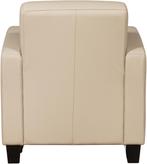 Taupe leren landelijke stoels - poot hout zwart - Toledo Le, Huis en Inrichting, Fauteuils, Nieuw, Ophalen of Verzenden, Landelijk