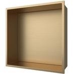 Inbouwnis - Leoni Nima - 30x30x10cm - Geborsteld Goud, Ophalen of Verzenden, Nieuw, Rvs