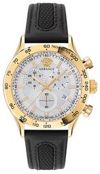 Versace VE2U00222 Hellenyium Chrono horloge 43 mm, Overige merken, Staal, Staal, Verzenden