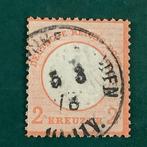 Duitse Rijk 1872 - 2 Kreuzer klein Brutschield-teken Brugger, Postzegels en Munten, Postzegels | Europa | Duitsland, Gestempeld