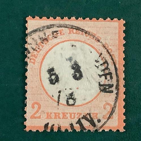 Duitse Rijk 1872 - 2 Kreuzer klein Brutschield-teken Brugger, Postzegels en Munten, Postzegels | Europa | Duitsland