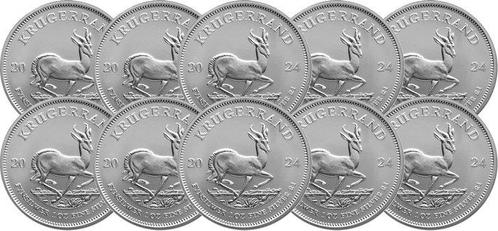 10 troy ounce - Zilver .999 - Krugerrand 2024 - 311 gram -, Postzegels en Munten, Edelmetalen en Baren