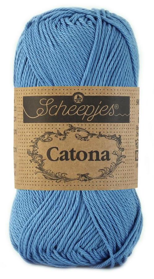 Scheepjes Catona 50 gram - 511 cornflower - Katoen Garen, Hobby en Vrije tijd, Breien en Haken, Ophalen of Verzenden