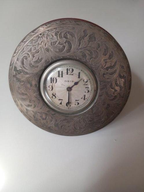 Tafelklok - Zilver - 1920-1930, Antiek en Kunst, Antiek | Klokken