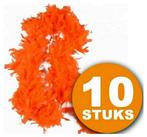 Oranje Feestkleding | 10 stuks Oranje Boa 180 cm |, Hobby en Vrije tijd, Feestartikelen, Nieuw, Verzenden