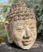 Buddha-hoofd - Zandsteen - Indonesië - Balinese cultuur, Antiek en Kunst