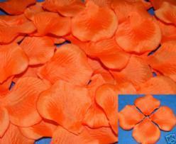 Blad zijde blaadjes oranje rozenblaadjes / pakje oranj, Huis en Inrichting, Woonaccessoires | Kunstplanten en Kunstbloemen, Nieuw