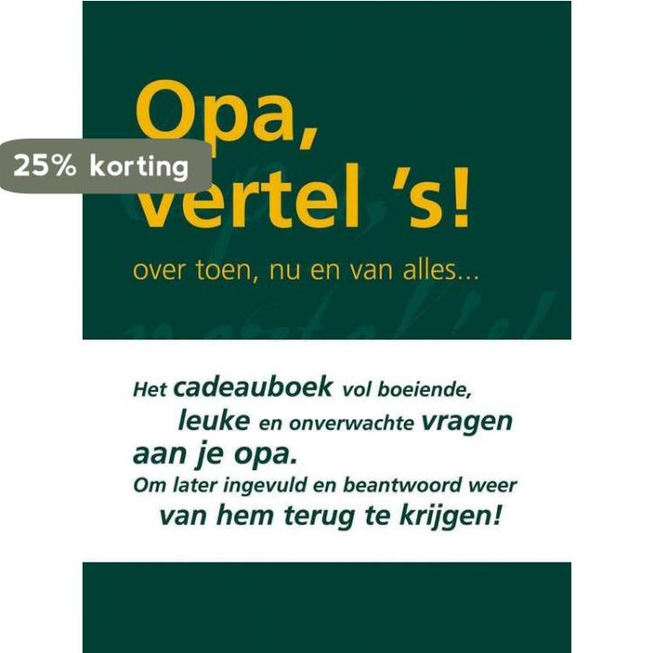 Opa vertel s / Vertel ´s serie 9789027427359 Eddy van Vliet, Boeken, Psychologie, Gelezen, Verzenden