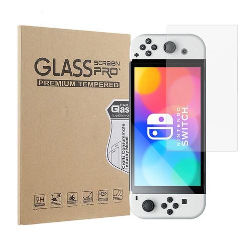 Screen Protector Tempered Glass voor Nintendo Switch OLED (N, Spelcomputers en Games, Spelcomputers | Nintendo Switch, Nieuw, Verzenden