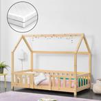 Kinderbed Sisimiut met uitvalbeveiliging en matras 80x160 ho, Kinderen en Baby's, Kinderkamer | Bedden, Verzenden, Nieuw