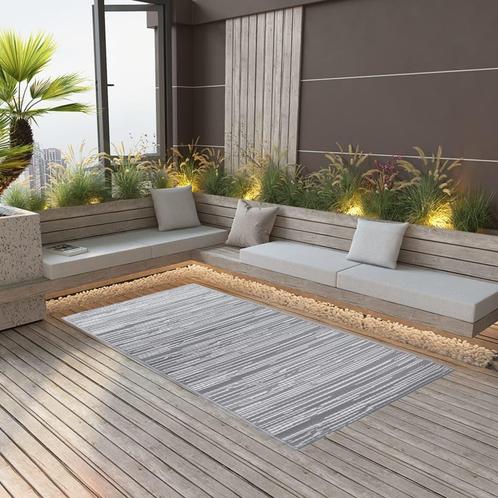 vidaXL Buitenkleed ARAKIL 160x230 cm PP grijs, Huis en Inrichting, Stoffering | Tapijten en Kleden, Grijs, Nieuw, Verzenden