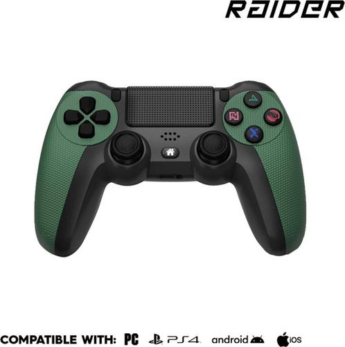 PS4 Controller Raider Groen (PS4 Accessoires), Spelcomputers en Games, Spelcomputers | Sony PlayStation 4, Zo goed als nieuw, Ophalen of Verzenden