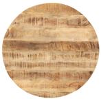 vidaXL Tafelblad rond 25-27 mm 40 cm massief mangohout, Verzenden, Nieuw